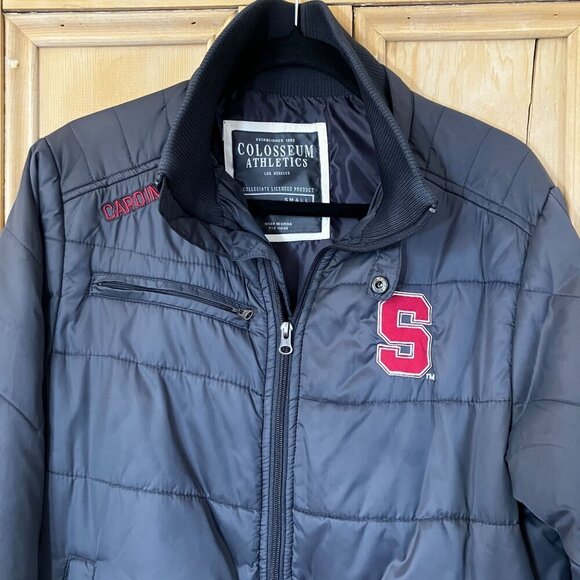 Colosseum Mens Stanford University Full Zip Embroidered Jacket Small Gray SP EXC - Picture 4 of 11
